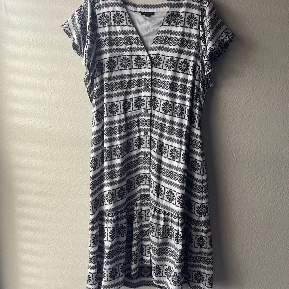 Ann Taylor Black and White Mini Dress - Picture 3 of 4